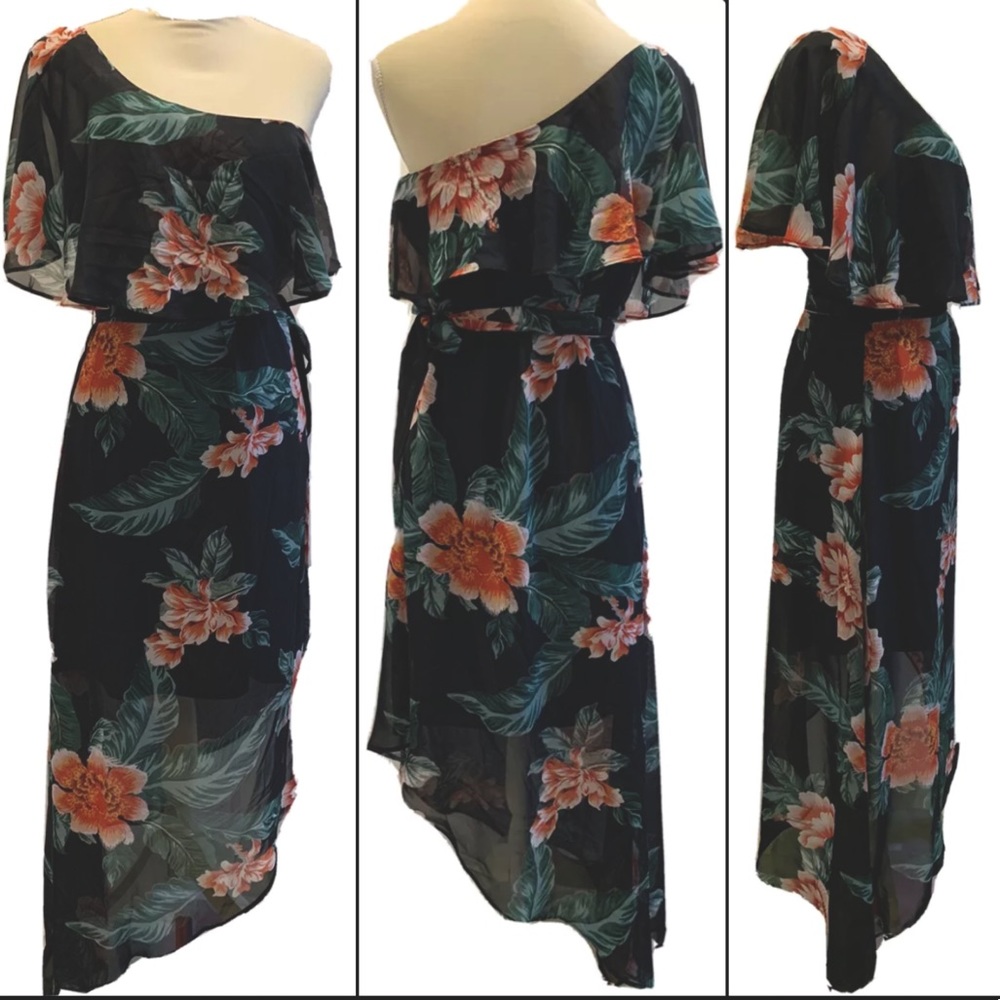 Unavailable. One Shoulder Cocktail Dress
